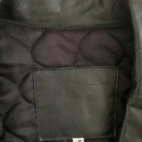 Men’s Leather Biker Jacket - Picture 4 of 12